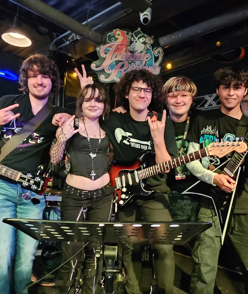 Kevin, Cris, And Bandmates
